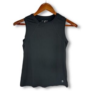 Sofibella Athletic Tennis Tank Top Womens XS Black Sleeveless Performance Shirt